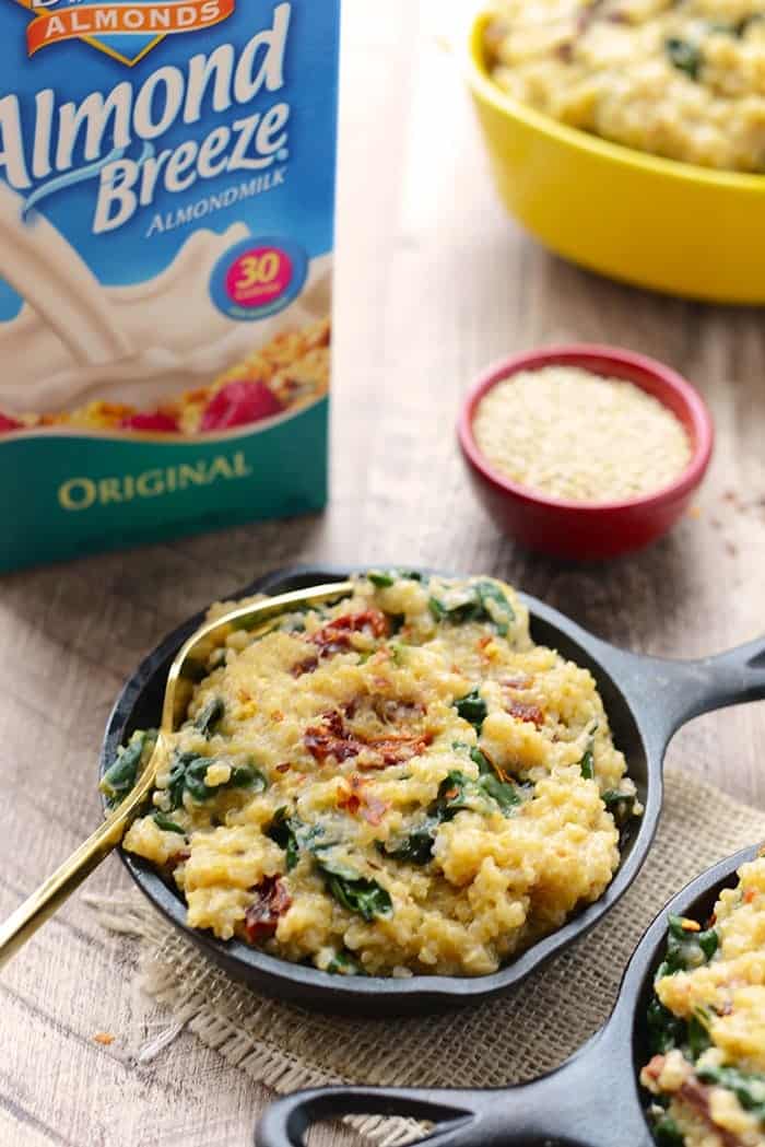 Love Mac n' Cheese? Amp up the nutrition and flavor in your homemade mac by using quinoa (so much protein!), sun dried tomatoes, and kale!