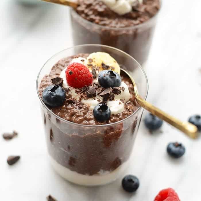 Easy Chocolate Chia Seed Pudding - Fit Foodie Finds