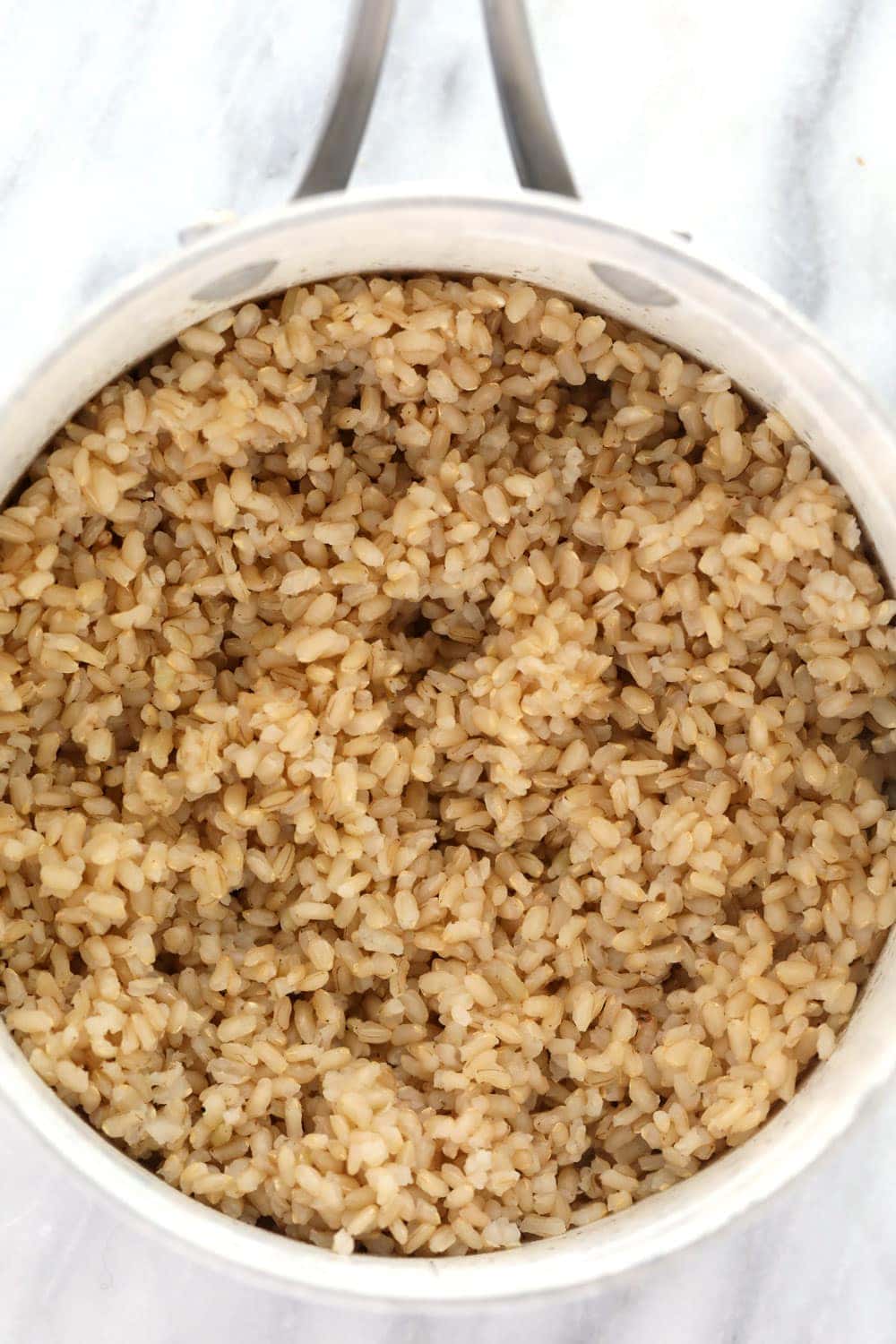 Perfectly cooked brown rice