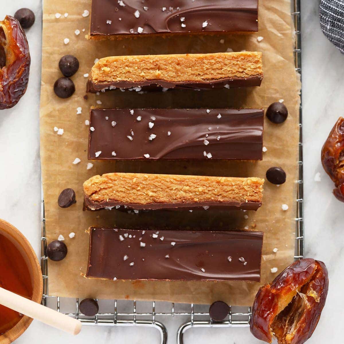 Best Homemade Protein Bars (PB + Chocolate) - Fit Foodie Finds