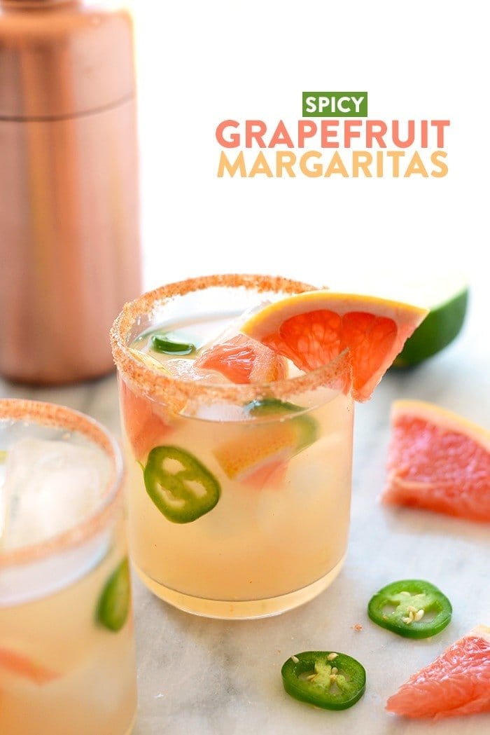 Spicy Grapefruit Margarita Recipe - Fit Foodie Finds