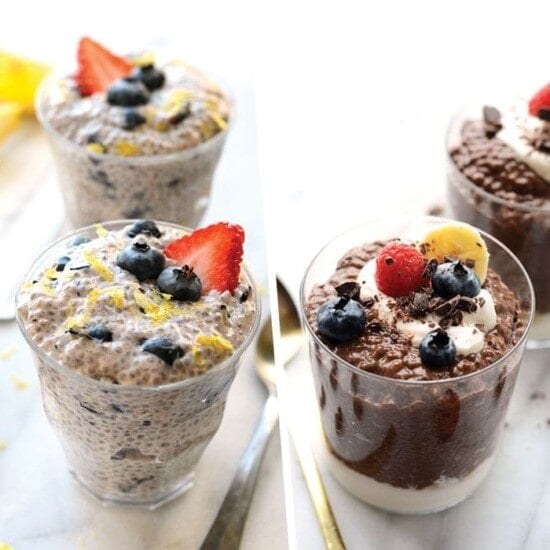 chia seed pudding in a bowl