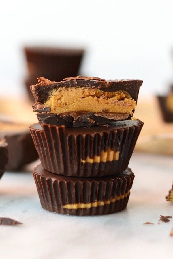 stack of pb cups.