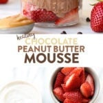 healthy chocolate peanut butter mousse