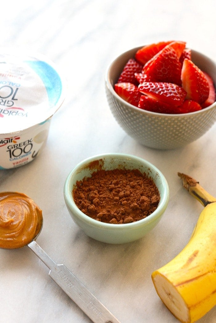 healthy chocolate peanut butter mousse ingredients