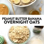 peanut butter banana overnight oats