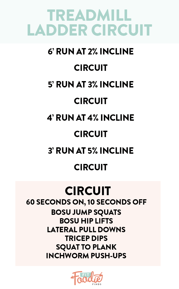 Mix treadmill incline sprints with a full-body circuit for the ultimate 50 minute burn!