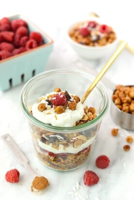 Coconut Chickpea Granola - Fit Foodie Finds