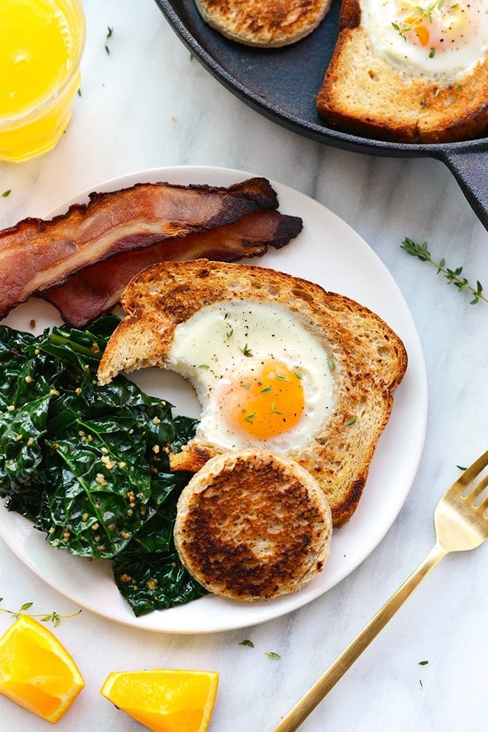 Air Fryer Eggs in a Basket