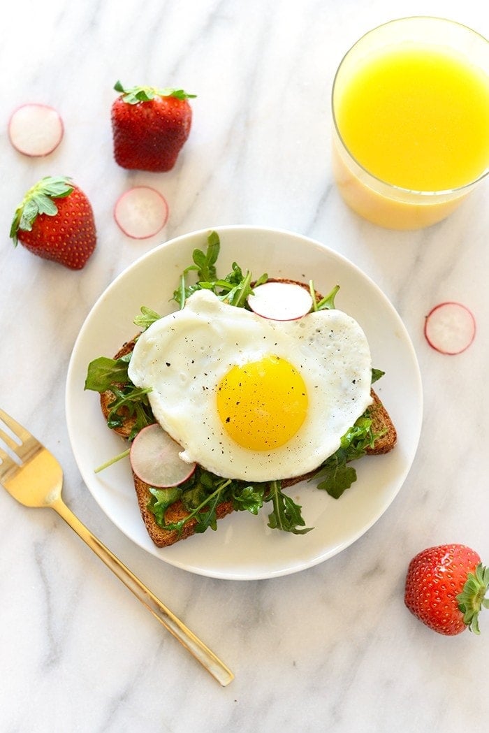 Toast Tuesday- Egg and Arugula Toast