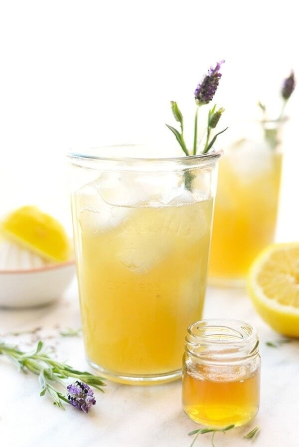 Lavender-infused lemonade with a touch of honey.