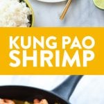 Got 15 minutes? Make this high protein, low carb Healthy Kung Pao Shrimp for an epic combination of flavors and a delicious healthy meal. No need to get takeout Kung Pao Shrimp when you can make your own healthy version at home.