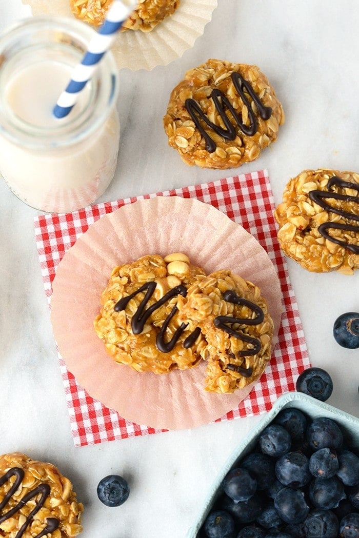 healthy no bake peanut ،er cookies