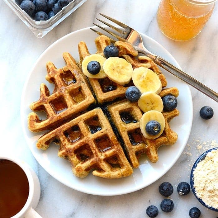 Banana Blueberry Waffles for BLW - Healthy Little Foodies