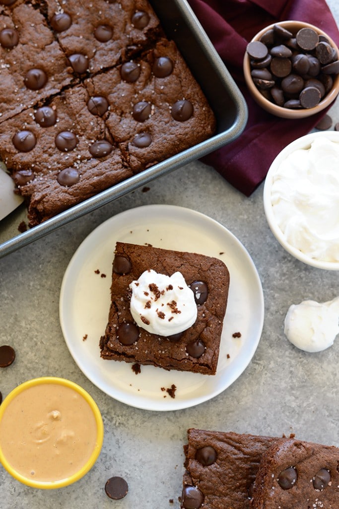 Flourless Cashew Butter Brownies - Fit Foodie Finds