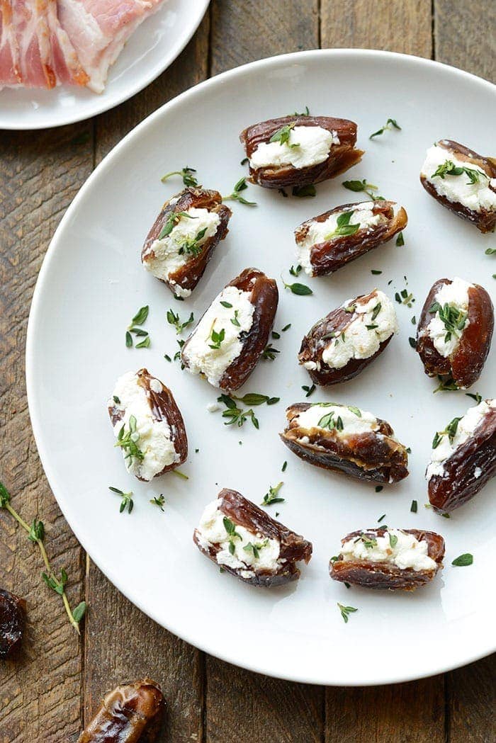 Bacon Wrapped Dates With Goat Cheese Fit Foodie Finds