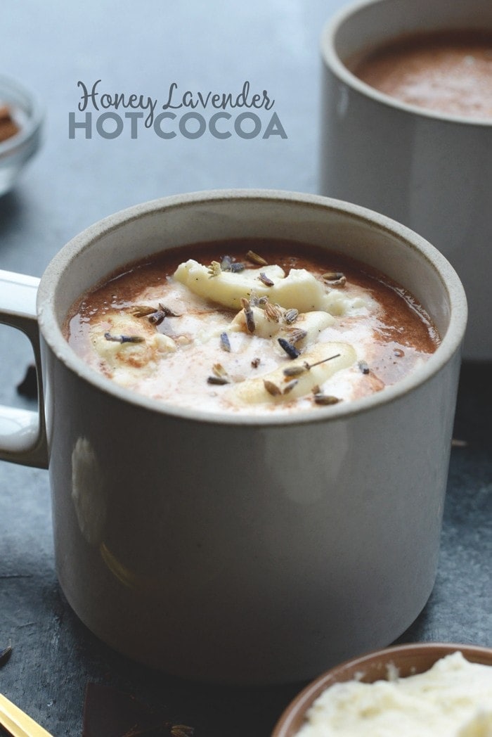 There's nothing better than a hot cup of cocoa on a chilly fall day! Give this Healthy Honey Lavender Hot Chocolate recipe a try; you'll love every sip.