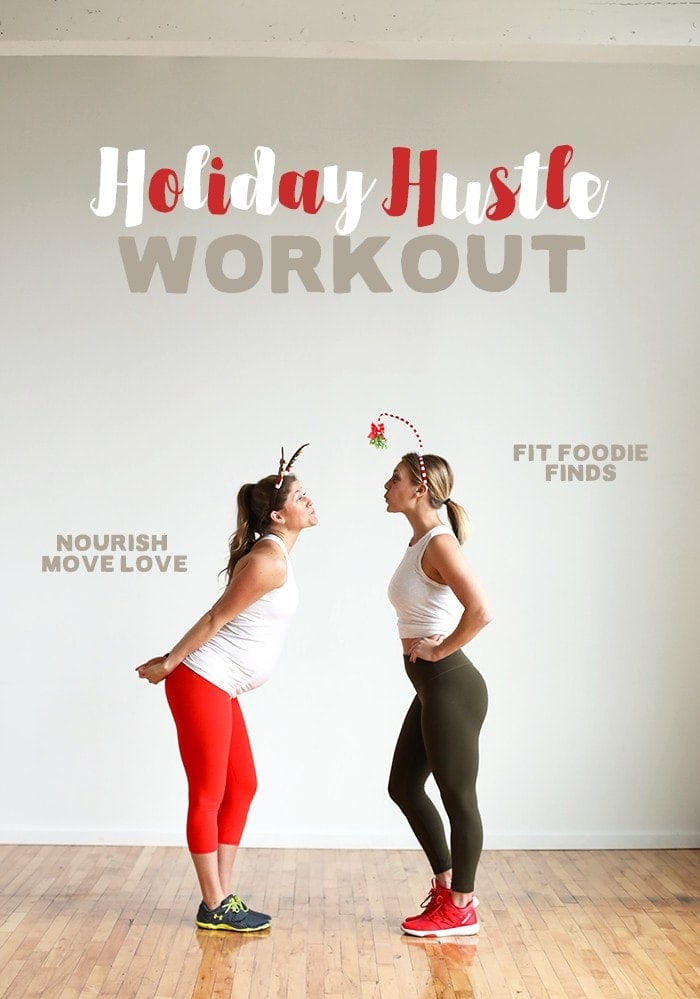 Do this Holiday Hustle Workout ad sweat it our over the holiday season! It's a circuit, bootcamp-style workout that mixes strength training and cardio.