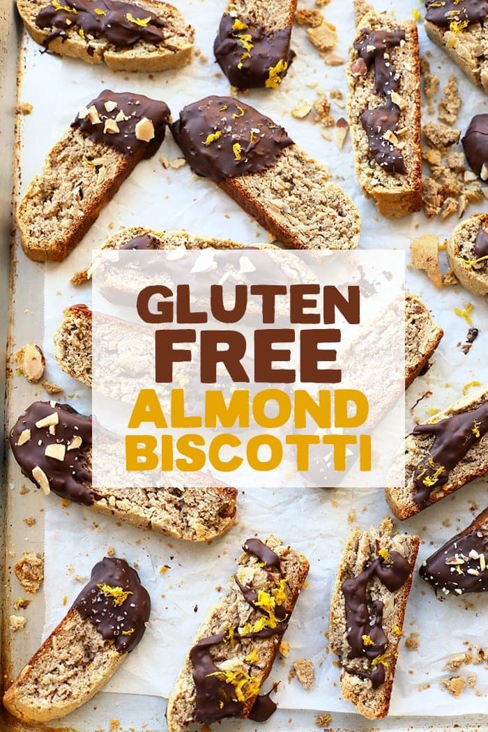 Made with 100% almond meal, this gluten free almond biscotti is the ultimate Christmas cookie recipe to make this holiday season!