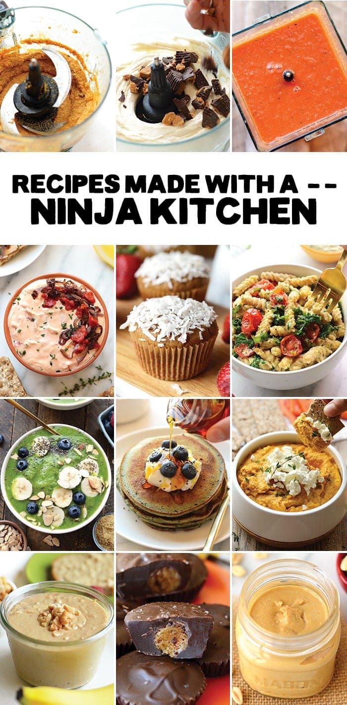 Looking for a new blender, food processor, or both? You need a Ninja Kitchen! A two in one small appliance that doubles as a blender and food processor.