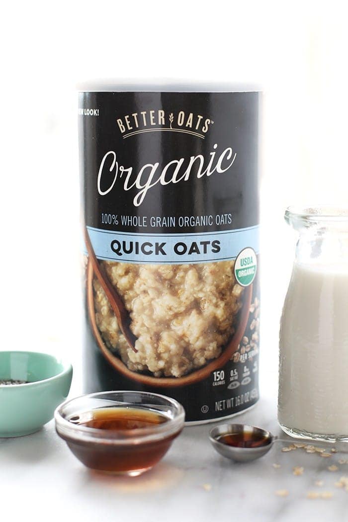 Have your dessert and breakfast too with this out-of-this-world Chocolate Chip Cookie Dough Oatmeal! It's vegan and the perfect nutrition-packed way to start your day. 