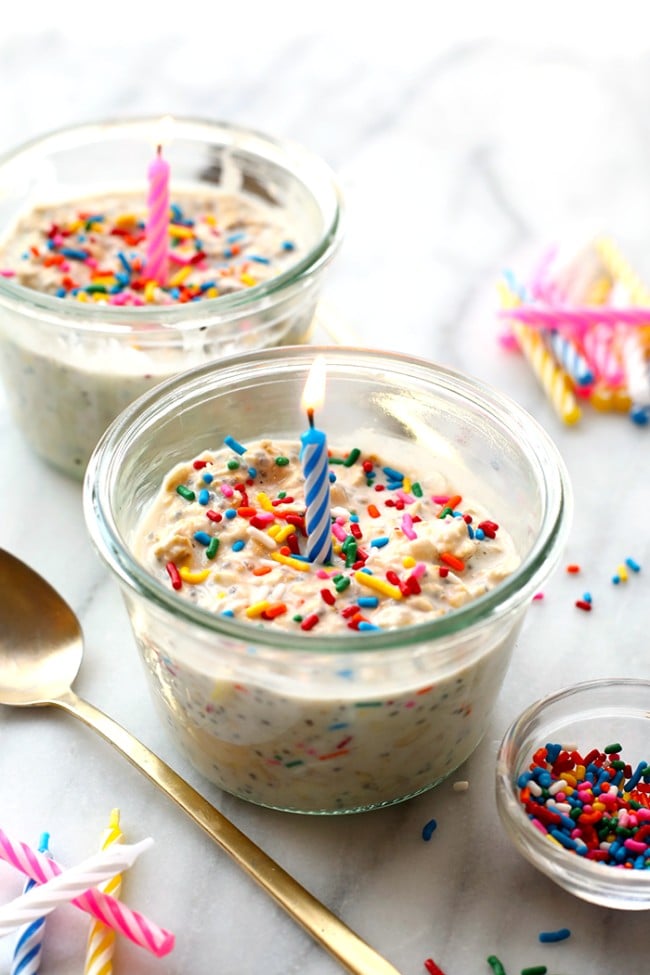  Birthday Cake Overnight Oats