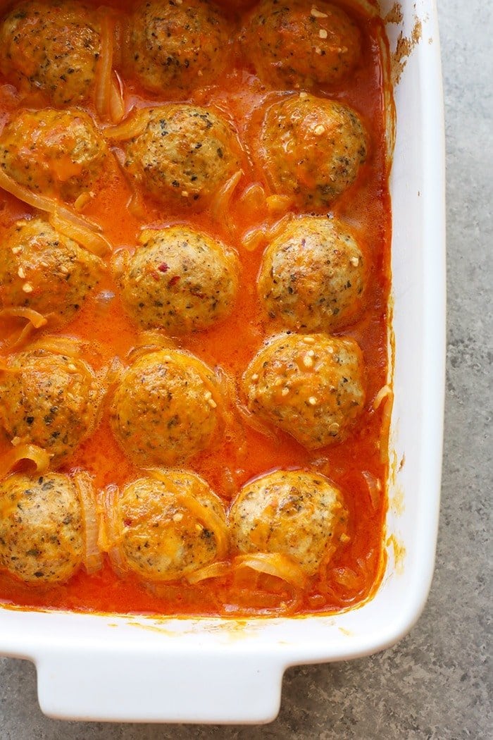 Meatballs in curry sauce