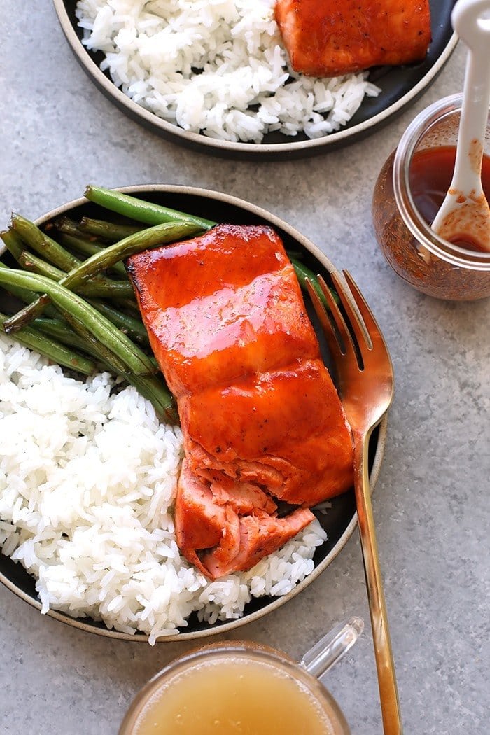 Slow Cooker Honey Sriracha Chicken - Fit Foodie Finds