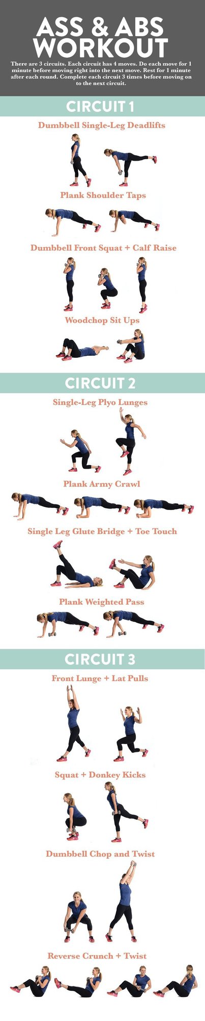 This 45-Minute Ass and Abs Workout will work both your core and booty. It mixes strength moves with plyometrics for the ultimate burn! 