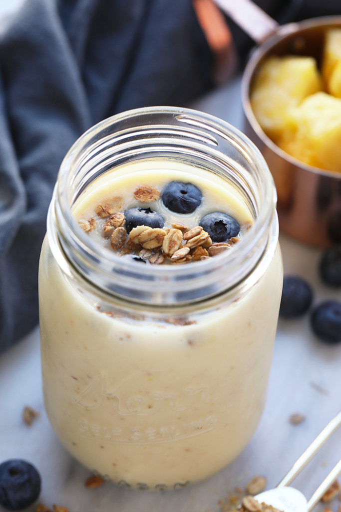 Refreshing Ginger Pineapple Smoothie - Fit Foodie Finds