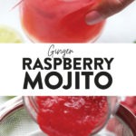 Raspberry ginger mojito recipe - how to make a raspberry ginger mojito.