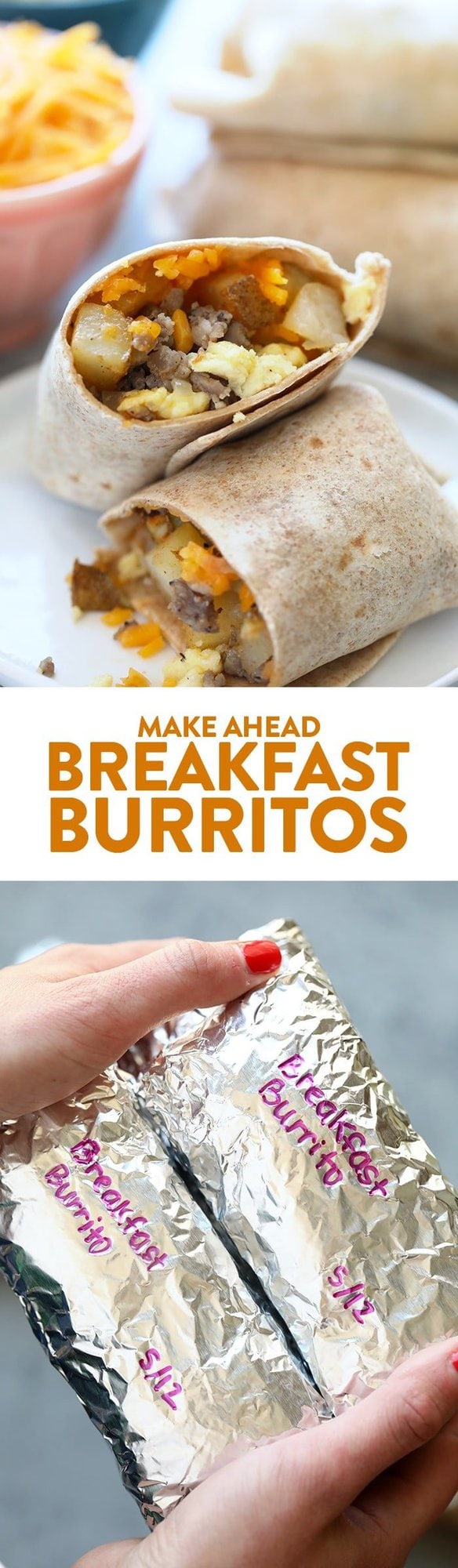 Make Ahead Breakfast Burritos Fit Foodie Finds