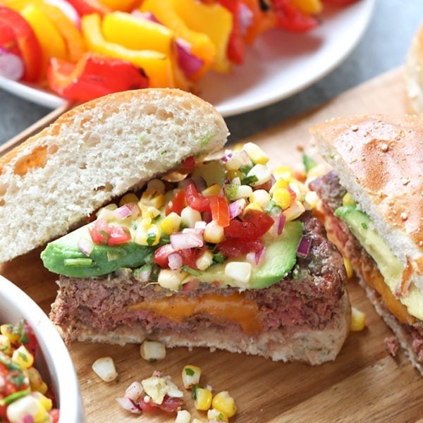 Mexican Juicy Lucy Burger - Fit Foodie Finds