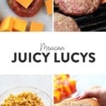 A collage of Mexican juicy lucys.