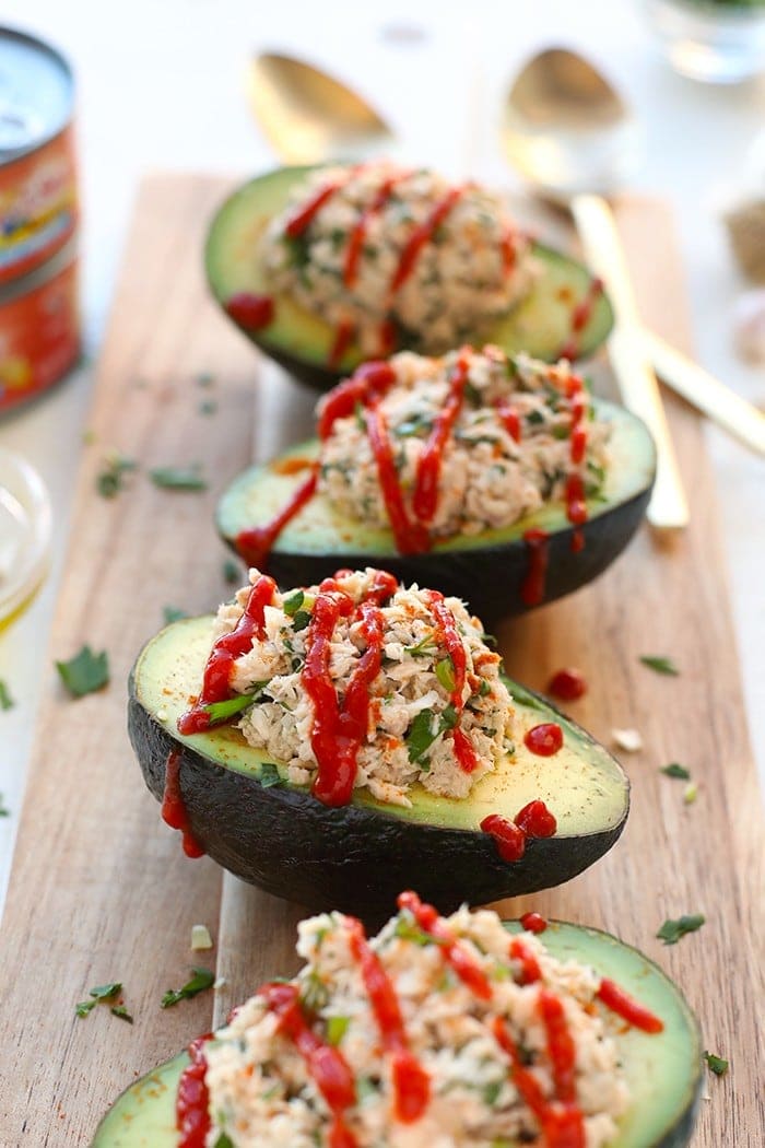 These omega-3 and potassium-packed salmon avocado boats are great for reducing high blood pressure and keeping you calm. Plus it's delicious!
