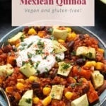 Mexican quinoa pin for Pinterest