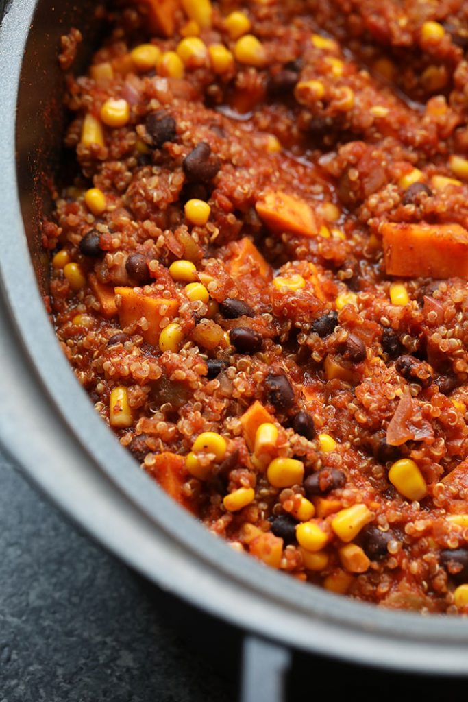 Slow Cooker Mexican Quinoa (vegan!) - Fit Foodie Finds