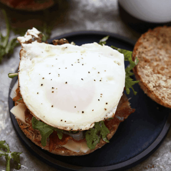 Breakfast Sandwich with egg.