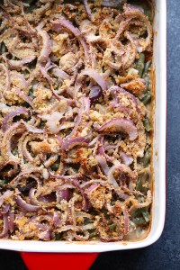 Healthy green bean casserole.