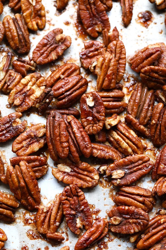 Maple Roasted Pecans (Sweet & Salty!) Fit Foodie Finds