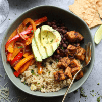 VIDEO: Meal-Prep Vegetarian Quinoa Burrito Bowl