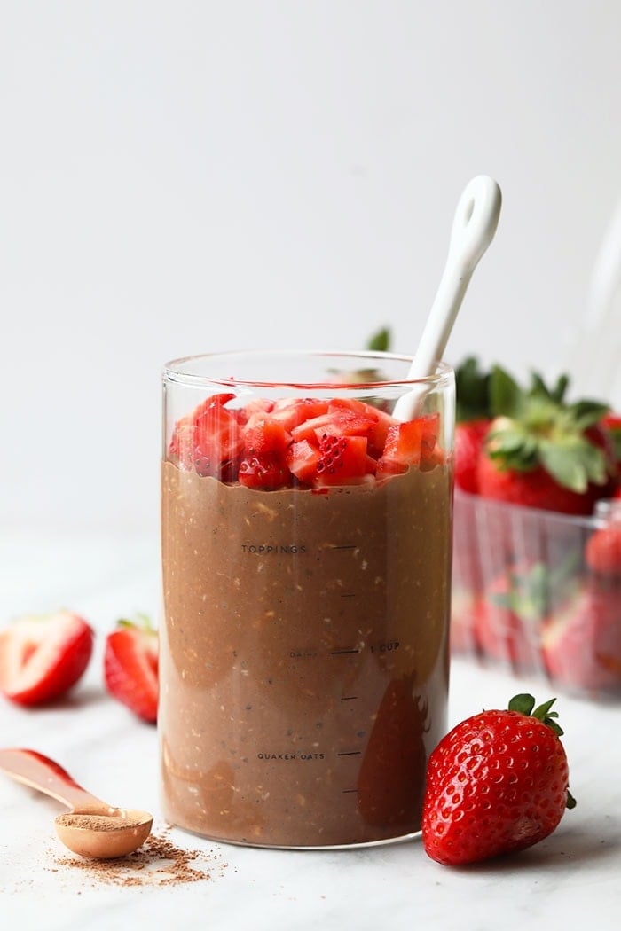 Brown Sugar Shaken Espresso Overnight Oats - Fit Foodie Finds