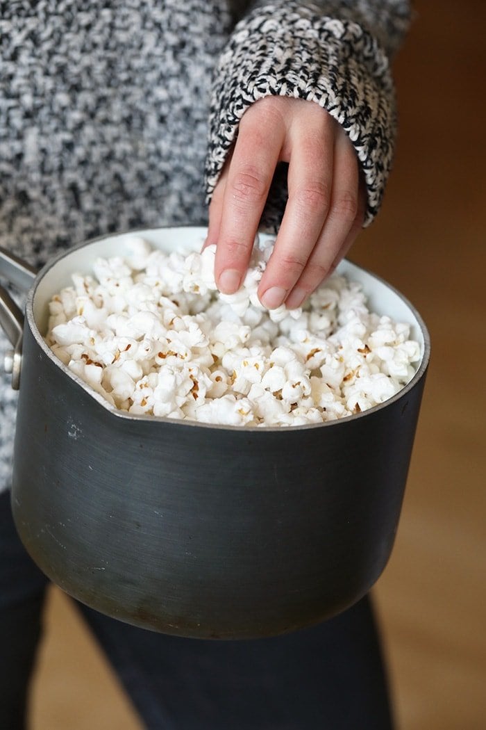 Stovetop Popcorn (Perfect Popcorn Every Time) - Delicious Meets Healthy