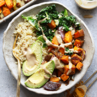 Sweet Potato Vegan Buddha Bowl Recipe - Fit Foodie Finds