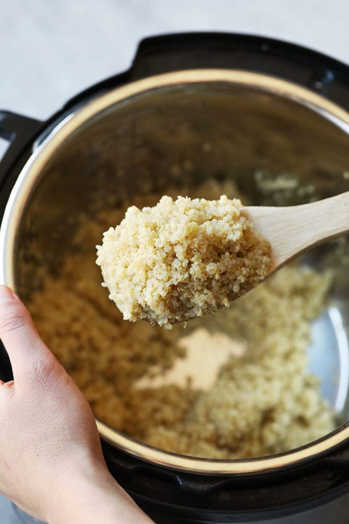 How to Make Instant Pot Quinoa (quick release!) - Fit Foodie Finds
