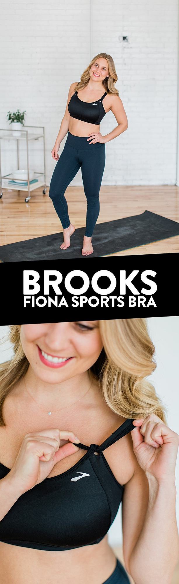 Brooks Fiona White Sports Bra 34D  White sports bra, Sports bra, Bra