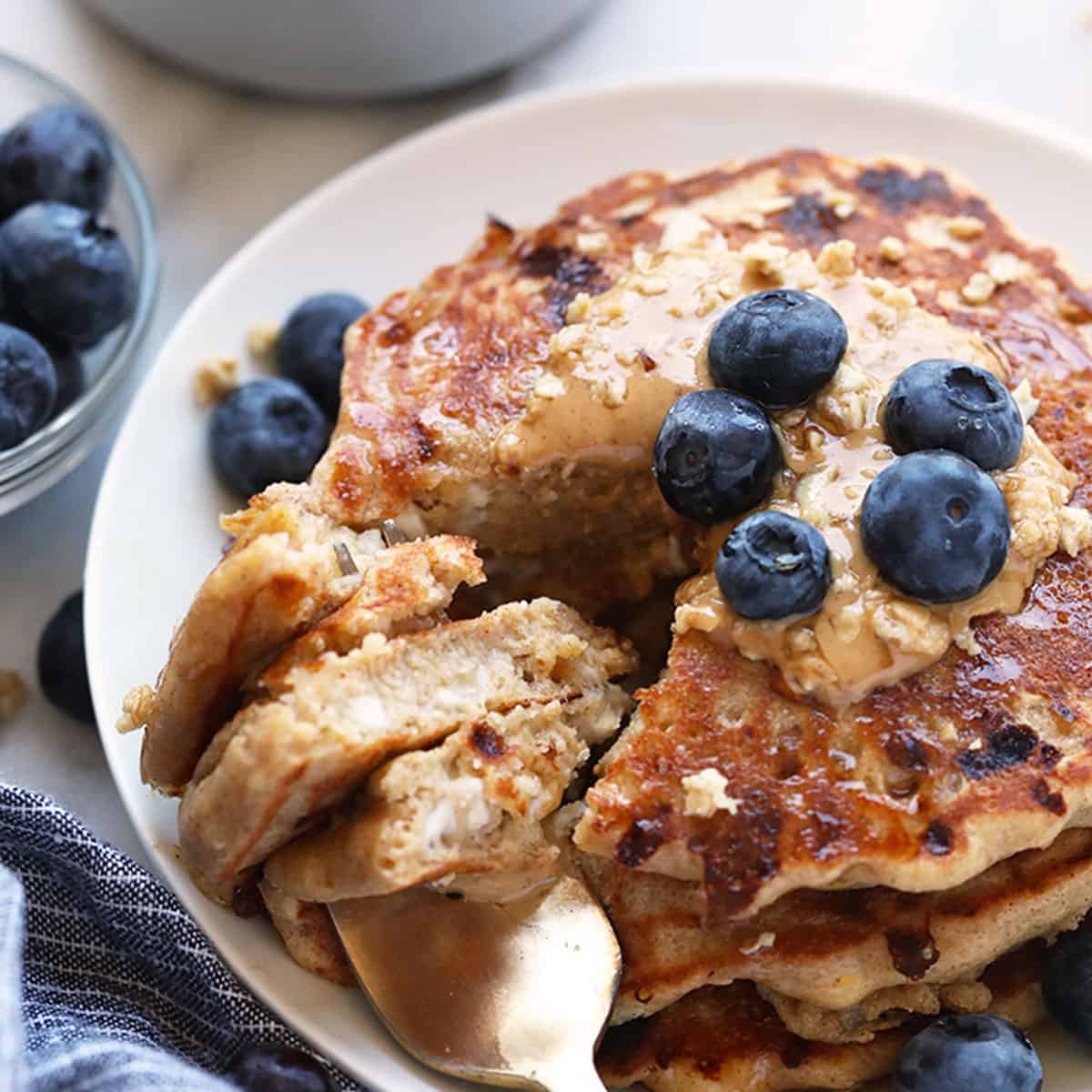 Cottage Cheese Pancakes (high-protein!) - Fit Foodie Finds