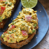 This Thai green curry chicken salad is healthy chicken salad recipes that the whole family will love! It is packed with flavor and protein and is a great meal-prep for lunch or for a busy weeknight meal. Give this easy chicken salad recipe a try today.