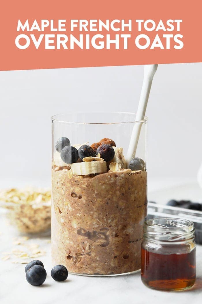 maple french toast overnight oats
