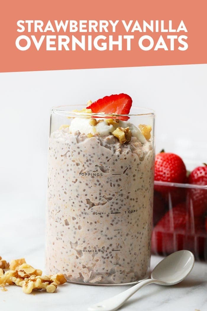 strawberry vanilla overnight oats